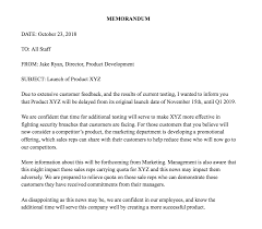 How To Write A Memo Template Examples