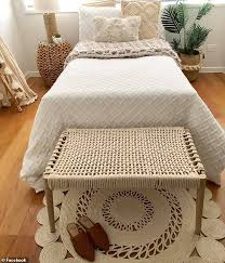 Get the best deals on wooden coffee tables. Diy Enthusiast Transforms 29 Coffee Table From Kmart Into Stylish Boho Bench Daily Mail Online