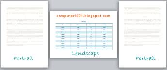 Cara Membuat Halaman Portrait Dan Landscape Dalam Dokumen Yang Sama Di Word Computer 1001