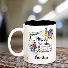 Every little bit will help me reach my goal. Buy Huppme Happy Birthday Varsha Inner Black Coffee Name Mug Online At Low Prices In India Amazon In