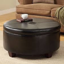 Coffee table ottomans also give you plenty of color options to match your decor. 10 Best Round Leather Storage Ottoman Coffee Tables Homeluf Com