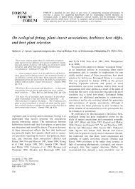 0800 026 0308 (free call) tel: Pdf On Ecological Fitting Plant Insect Associations Herbivore Host Shifts And Host Plant Selection
