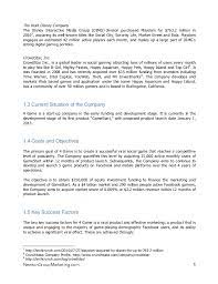 In your video game startup business plan, you will also need to discuss your staff, what they do, and your company's legal structure like a corporation, llc, or. 4 Game Inc Business Plan