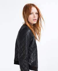 Leather Bomber Jacket Bombers Woman Zara Leather Jacket Jackets Leather Bomber Jacket