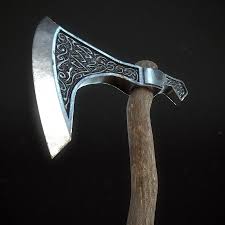 This viking axe looks very brutal and its scandinavian design helps to capture the spirit of those ancient warriors. Alexander Tobler Viking Axe