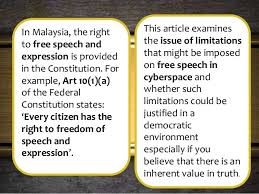 Aside from the exception clauses in article 10, it can also be said that this freedom doesn't extend to immunity from legal, moral, and social repercussions. Article Review Freedom Of Speech And The Internet
