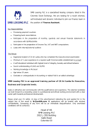 Apply for finance assistant jobs. Training And Job Opportunities