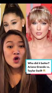Who did it better? Ariana Grande vs. Taylor Swift #arianagrande  #taylorswift #fyp #whodiditbetter #singer #arianator #swiftie  #victoriassecret #rivals