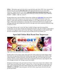 Walaupun umumnya kita sangat sulit menentukan situs terpercaya dan aman saat bermain judi terbaik, anda tidak perlu khawatir karena anda sudah. Agen Judi Online Bola Resmi Dan Terpercaya By Cindy Amore Issuu