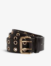 Whether you're looking for a casual leather belt to wear with jeans or your sights are set on a designer belt. Women S Black Leather Belt With Gold Buckle Shop The World S Largest Collection Of Fashion Shopstyle