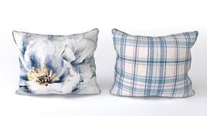 Voyage Cushion Peony Blue Piped Pillow 3d Model Living Room Max C4d Obj 3ds Fbx Lwo Stl Pillows Cushions Throw Pillows