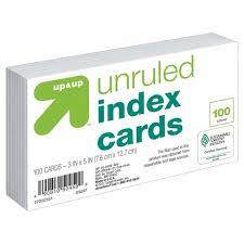 You can utilize this in digital as well as in printable format easily. 100ct 3 X 5 Unruled Index Cards White Up Up Target