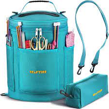 Smaller than i expected but does hold all my needle and several balls of wool. Buy Knitting Bag Yarn Storage Best Durable Canvas Yarn Bag Yarn Organizer Crochet Bag With Knitting Accessories Case Online In Turkey B06wrtqz9g
