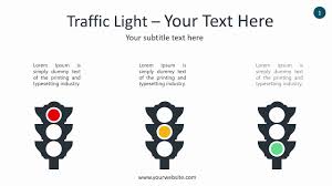 traffic light infographic animated powerpoint template