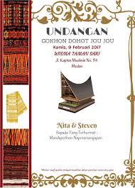 Unsur atau elemen yang harus terdapat dalam undangan. Download Jual Kartu Undangan Pernikahan Batak Unik Lucu Dan Murah