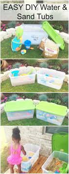 Easiest Diy Water Table And Diy Sand Table Summer Sensory Play Toddler Activities Toddler Fun Infant Activities