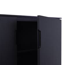 Hochschrank Hohes Sideboard Mit Zwei Turen Wenge Furniert