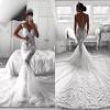Satin Mermaid Wedding Dress With Sleeves