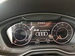 View Of The Virtual Dashboard On The 2018 Audi A5 With Black Interior Leather Standard Vehicle Available At Audi Of Bridgewater Audi Dealership Audi A5 Audi