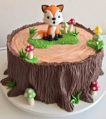 50 Fox Cake Design Cake Idea March 2020 Animal Birthday Cakes Fox Cake Woodland Birthday Cake