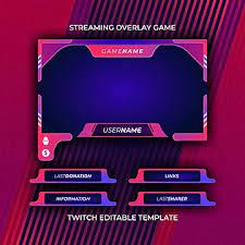 Streaming Game Overlays Facecam Twitch Templates In Blue Shades Of Purple Resolution Space Tag Png Transparent Image And Clipart For Free Download Sobreposicoes Fundo Cartaz Jogos Online
