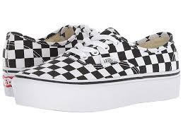 Black And True White Checkered Vans Womens Vans Authentic Platform 2 0 Skate Shoes Checkerboard True White Vans Platform Sneakers White Shoes Women Shoes