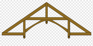 The hip starts roughly half way between bents 1 and 2 and dies off at bent 1, and is also at a 12:12. Timber Roof Truss Timber Framing Hammerbeam Roof Roof Angle Building Triangle Png Pngwing