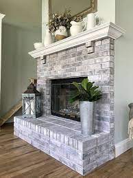 I used a high temperature rated spray paint by rustoleum in silver. 13 Inspiring Colours To Paint Your Brick Fireplace