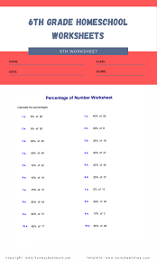 Browse educational printables for children by age and subject. 6th Grade Homeschool Worksheets Grade 6 Worksheets Free