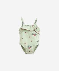 Scoprite i migliori creatori di moda per bambini: Costume Da Bagno In Cotone Biologico Per Neonata Play Up Playup