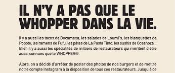 The problem here is that is quite expensive for what you get. Burger King Prete Son Compte Instagram Aux Restaurateurs