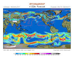 Weather Model Global Jet Stream Wind And 250 Mb Pressure Stormsurf Weather Models Wind Map Weather And Climate