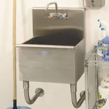stainless steel utility sink with legs