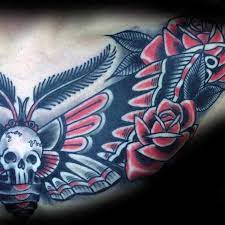 50 Traditional Moth Tattoo Designs For Men Nocturnal Insect Ink Moth Tattoo Design Traditional Moth Tattoo Tattoo Designs Men