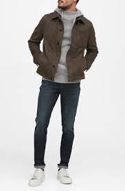 Banana Republic Vegan Suede Shirt Jacket Emporium