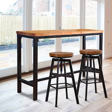Glass room partition flute key chair live room separe partition room chair cover bar table wooden bar round table room partition polyestic car. Levede Vintage Industrial Wood Bar Table Kitchen Cafe Office Desk Steel Legs Buy Bar Tables Sets 399816
