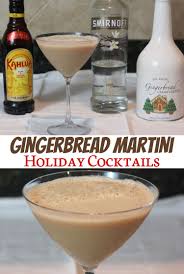 Gingerbread Martini Recipe With Kahlua Christmas Drinks Gingerbread Martini Recipe Christmas Drinks Alcohol Recipes Martini Recipes