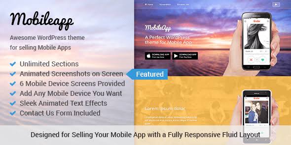 MyThemeShop MobileApp WordPress Theme