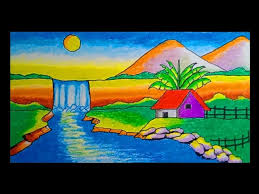 Cara menggambar dan mewarnai pemandangan air terjun dan gunung sederhana dengan mudah. Cara Menggambar Dan Mewarnai Pemandangan Air Terjun Drawing Waterfall Scenery Golectures Online Lectures