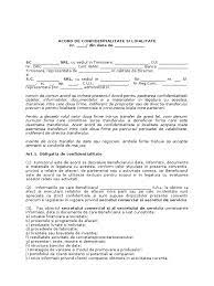 Clauza de confidentialitate face parte din categoria clauzelor optionale pe care angajatorul le poate include in contractul de munca al angajatului, dar nu este autoritatile din europa, canada si asia au solicitat google sa modifice unele clauze ale politicii de confidentialitate introduse in urma cu 10 luni. Acord De Confidentialitate Model