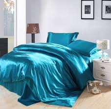 Pure Enjoyment Lake Blue Silk Bedding Silk Duvet Cover Set Silk Bedding Duvet Cover Sets Bed