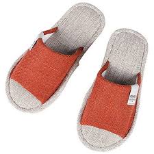 Shevalues Women S Memory Foam House Slippers Summer Linen Home Shoes Open Toe Slip On Cotton Womens Slippers House Slippers Luxury Shoes