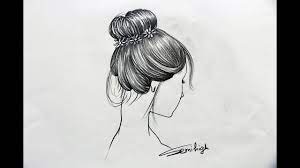 Use these 4 simple steps to draw any hairstyle, realistically. How To Draw Girl Hair Bun Youtube
