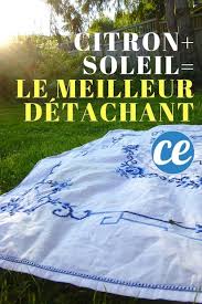 Citron Soleil Le Meilleur Detachant Au Monde Astuce Menage Citron Nappe