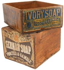 Advertising Boxes 2 Proctor Gamble German Soap I Lot 447 Vintage Boxes Wooden Vintage Crates Vintage Wood Box