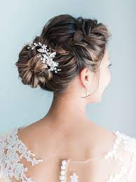 A Classic And Romantic Wedding At The Ritz Carlton Marina Del Ray Classic Wedding Hair Elegant Wedding Hair Wedding Hairstyles Bride