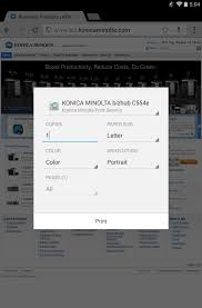 Related post for konica minolta bizhub 164 driver download konica minolta bizhub mfp 226 present with outstanding functionality with the standard copy and scan feature color and fast speeds of up t. Konica Minolta Print Service For Android Apk Download