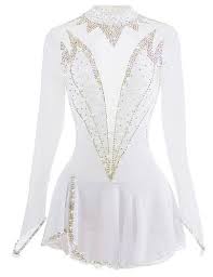 164 79 Figure Skating Dress Women S Girls Ice Skating Dress Light Yellow White Sky Blue Open Back Spandex High Elasticity Competition Skating Wear Handmade Figure Skating Dresses Figure Skating Outfits Competition Skating Dress