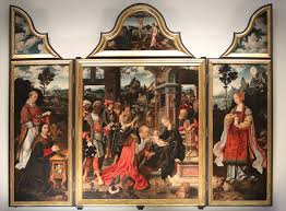 All'epoca della predicazione di maometto non sembra che le indice genericamente il foulard che copre la testa e le spalle lasciando scoperto il viso. Il Trittico Dell Adorazione Dei Magi Di Joos Van Cleve Un Capolavoro Fiammingo A Genova Restaurato