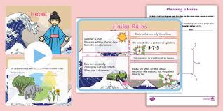 Recognize Different Forms Of Poetry Haiku Lesson Teaching Pack